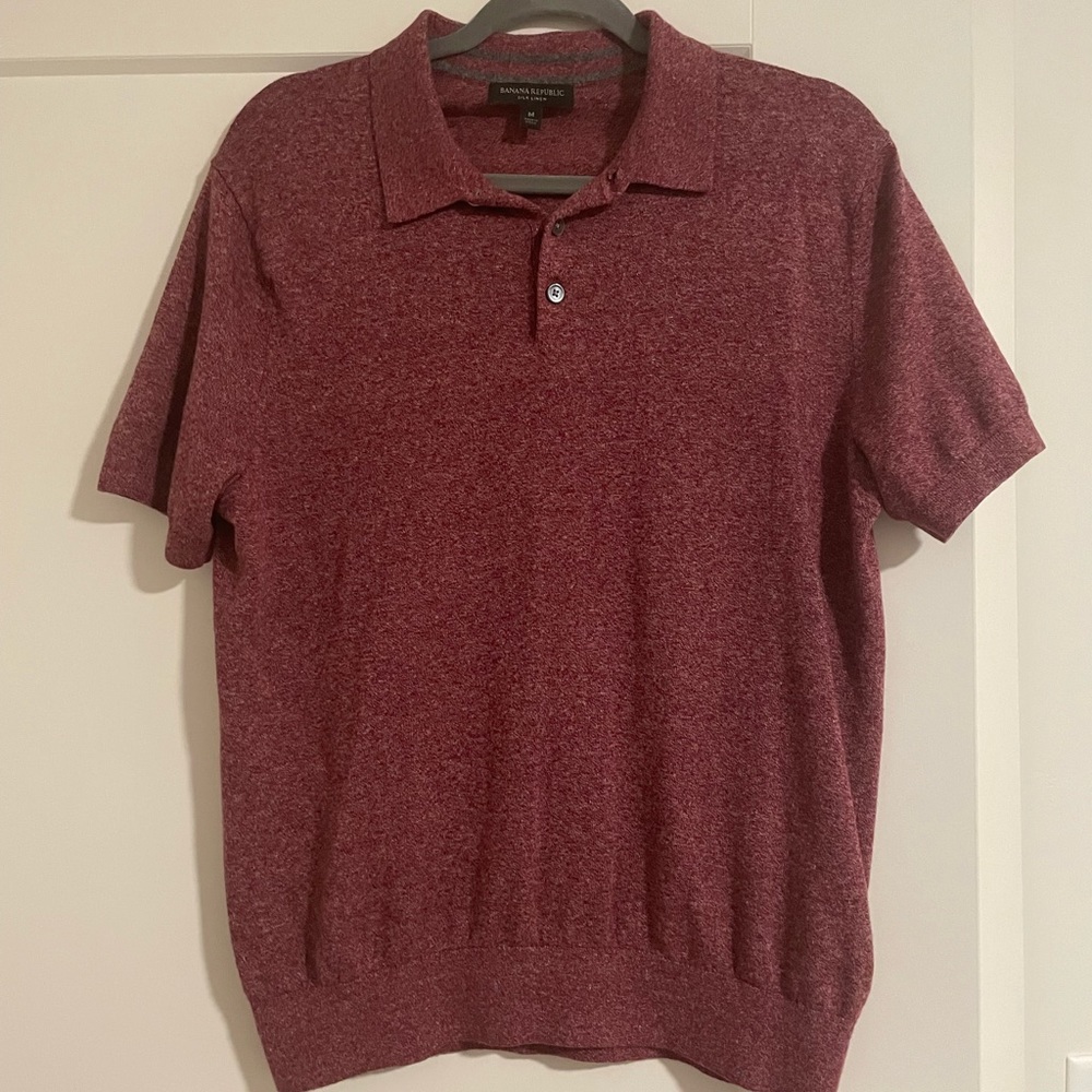 Banana Republic sweater material polo